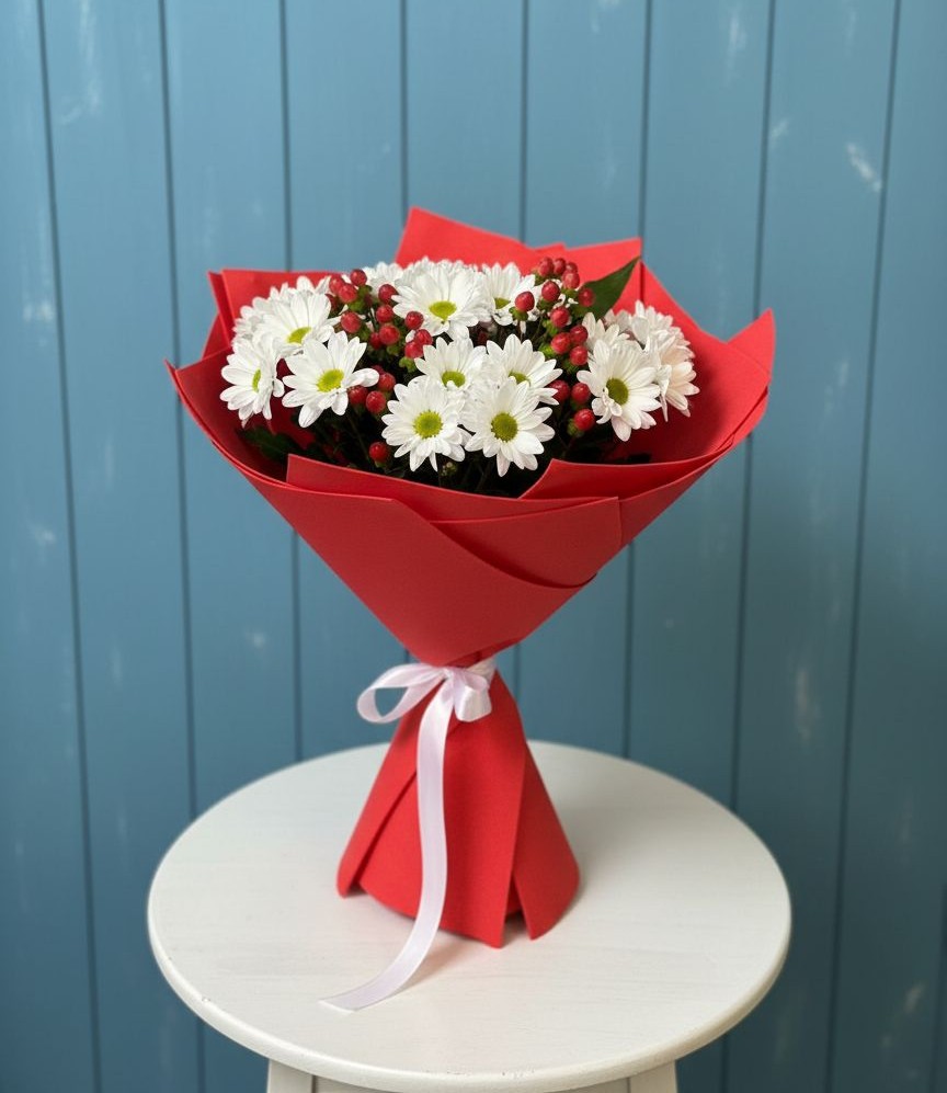 Букет цветов из: Хризантемы в Ростовановском