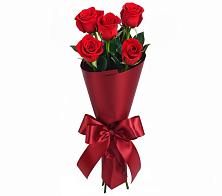 Букет 5 Красных роз Эдлесс Лав в Ростовановском