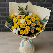 Букет цветов из:  Розы #REPLACE_PRED# Ростовановском