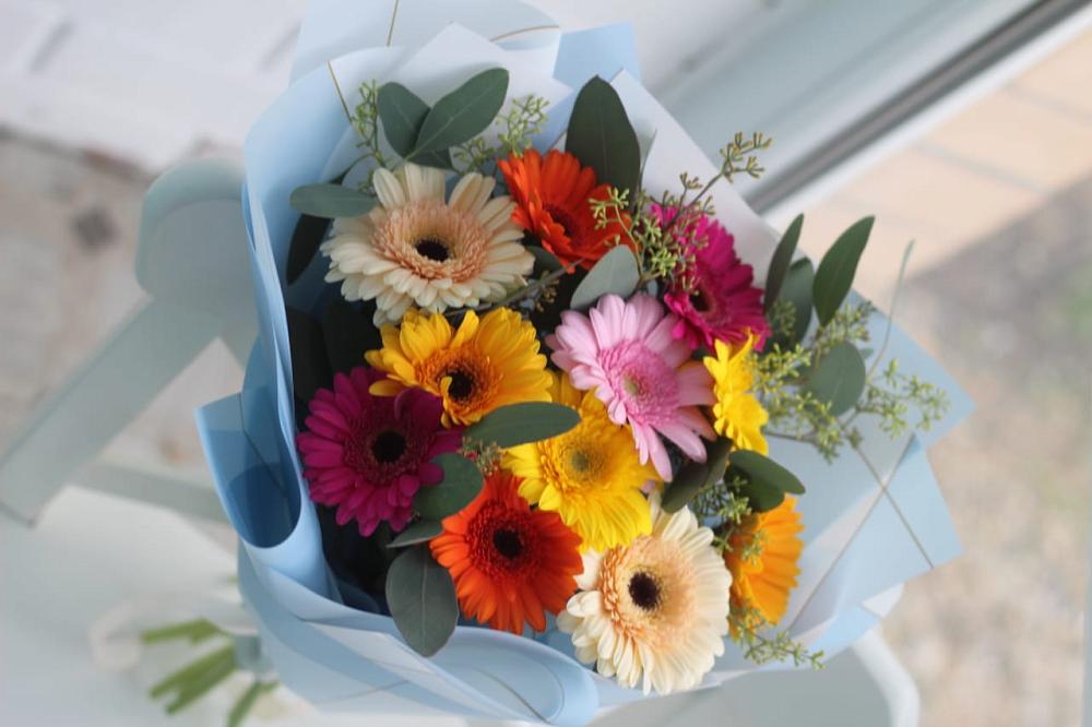 Букет цветов из: Герберы в Ростовановском