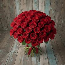 Букет 55 Красных роз Фридом #REPLACE_PRED# Ростовановском