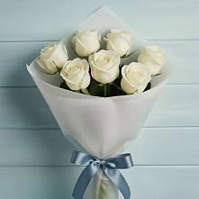 Букет 7 Белых роз Эдлесс Лав #REPLACE_PRED# Ростовановском