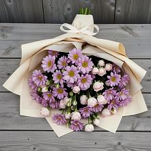 Букет цветов из:  Розы и Хризантемы в Ростовановском