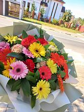 Букет цветов из:  Герберы #REPLACE_PRED# Ростовановском