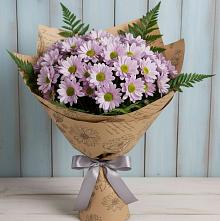 Букет цветов из:  Хризантемы #REPLACE_PRED# Ростовановском