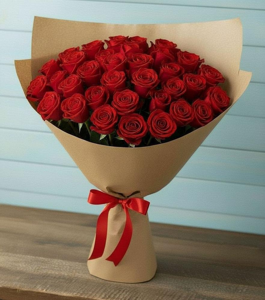 Букет Красные розы Милано в Ростовановском