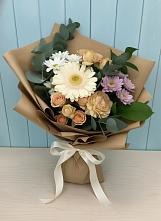 Букет цветов из:  Герберы и Хризантемы в Ростовановском