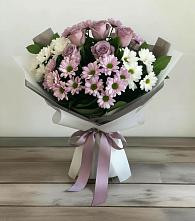 Букет цветов из:  Хризантемы и Розы в Ростовановском