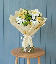 Букет цветов из:  Хризантемы и Розы в Ростовановском