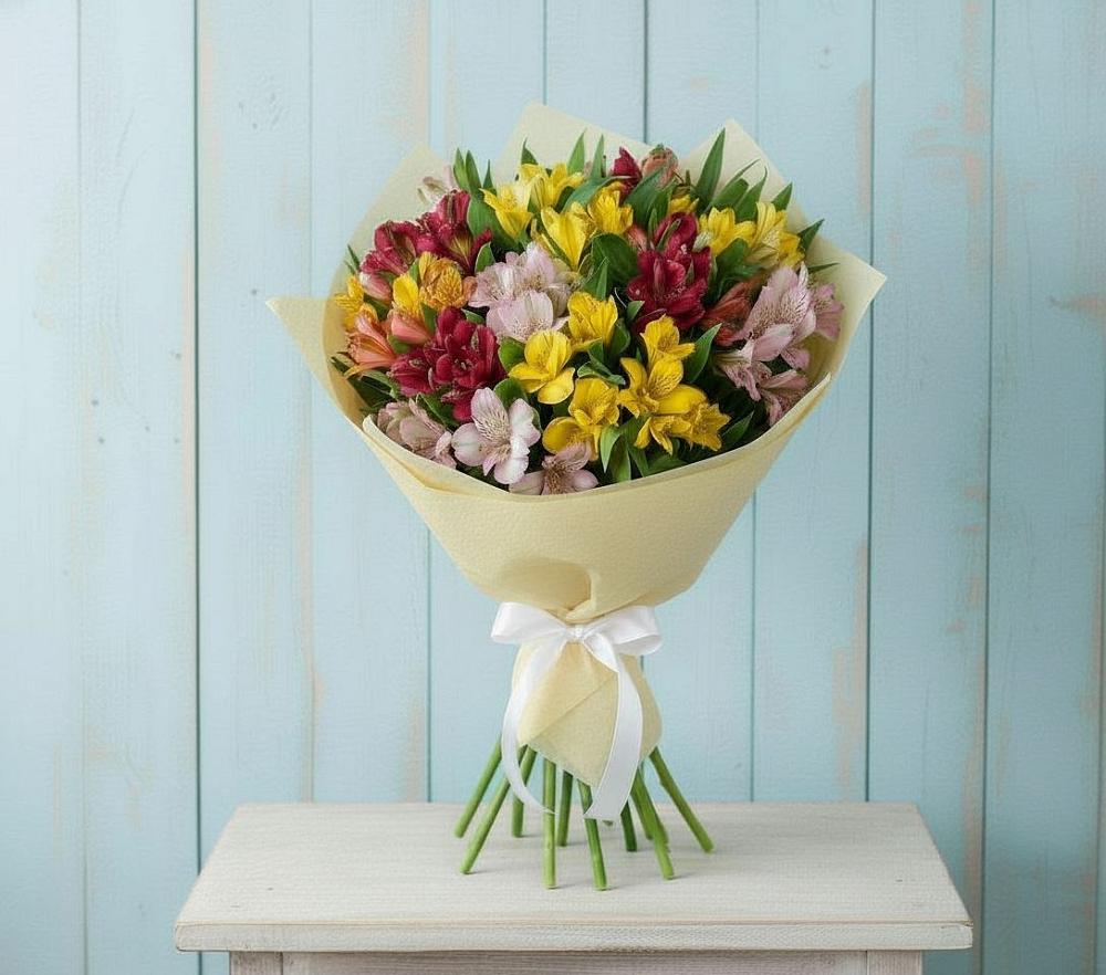 Букет цветов из: Альстромерии в Ростовановском
